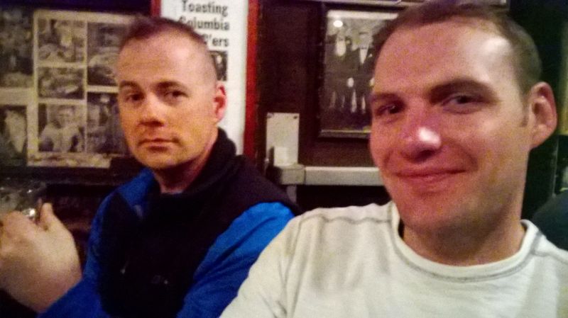 Justin and Mike at McSorley's