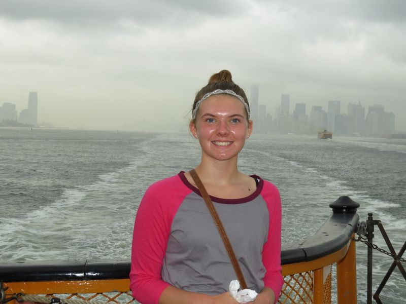 Abbey with Manhattan in the Background