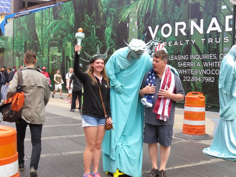 Rolled by the Statue of Liberty