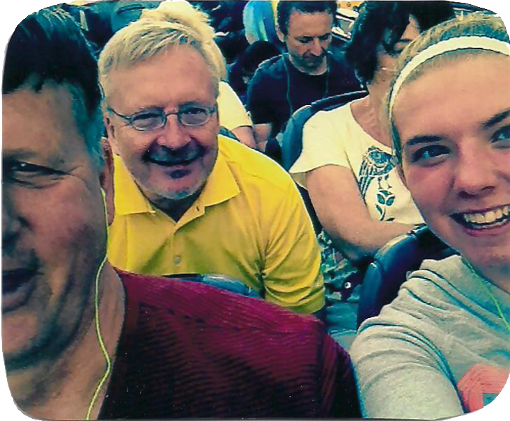 Selfie on the Brookly segment of the Double Decker tour bus