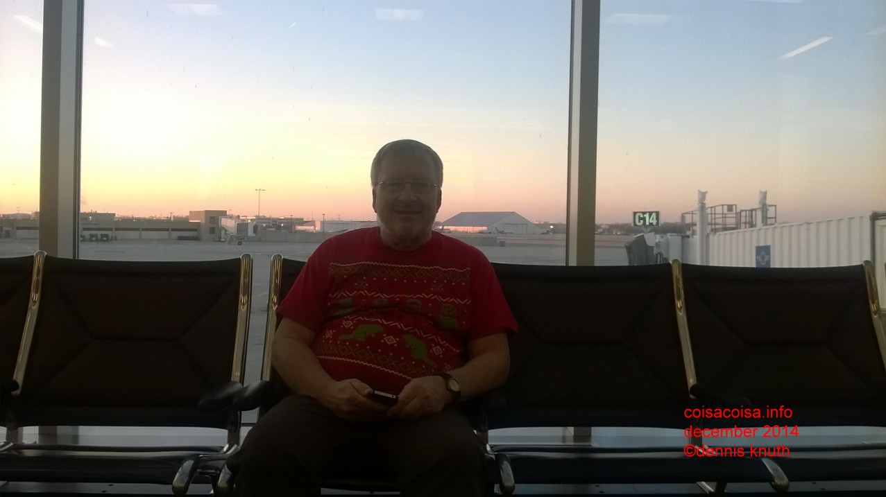 Milwaukee Airport stop for Dennis and Helton on December 11