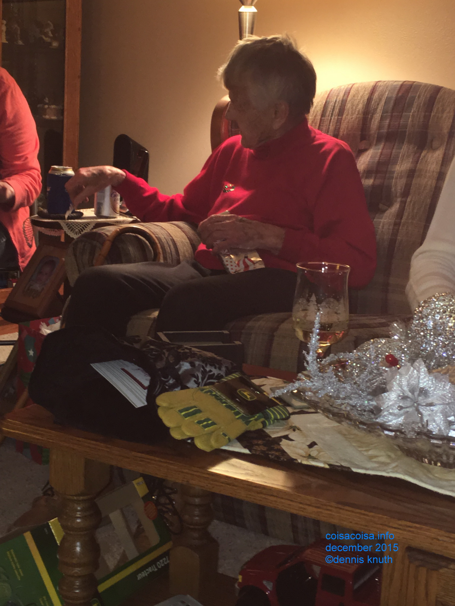 Emogene picks up some paper