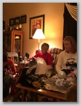 Emogene opening her Christmas Gift