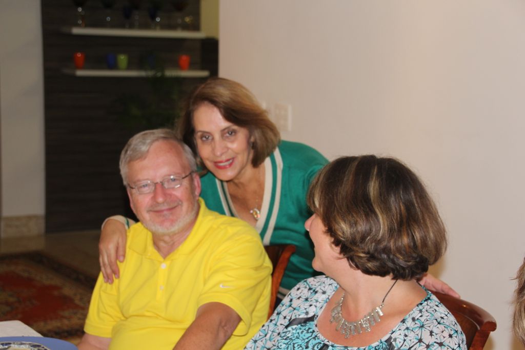 Maria Lucia makes Dennis Laugh