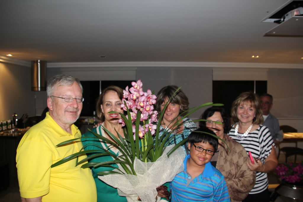 Party hostess gift of orchids