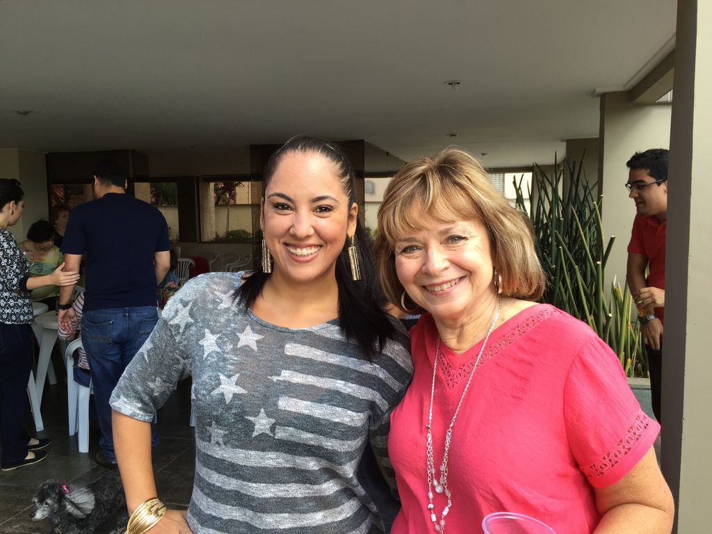 Sharon and the grooms sister, Vivianne