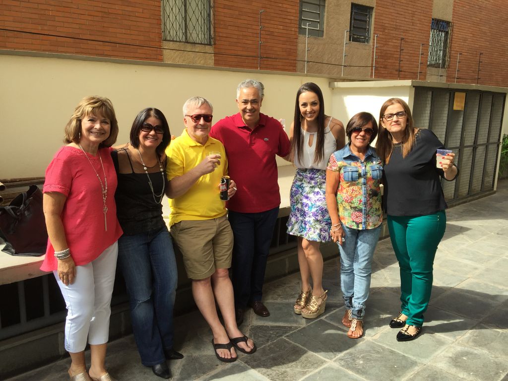 American engagement party guests