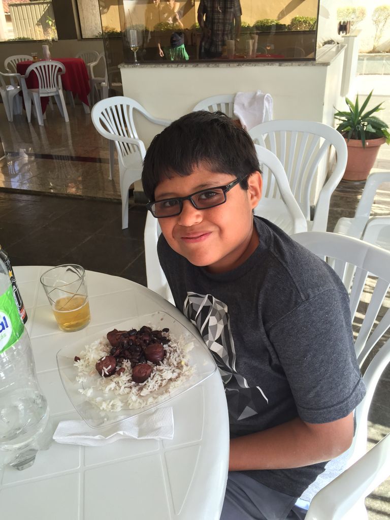 Connor enjoying the engagement party