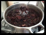 Feijoada is a black bean and meat stew