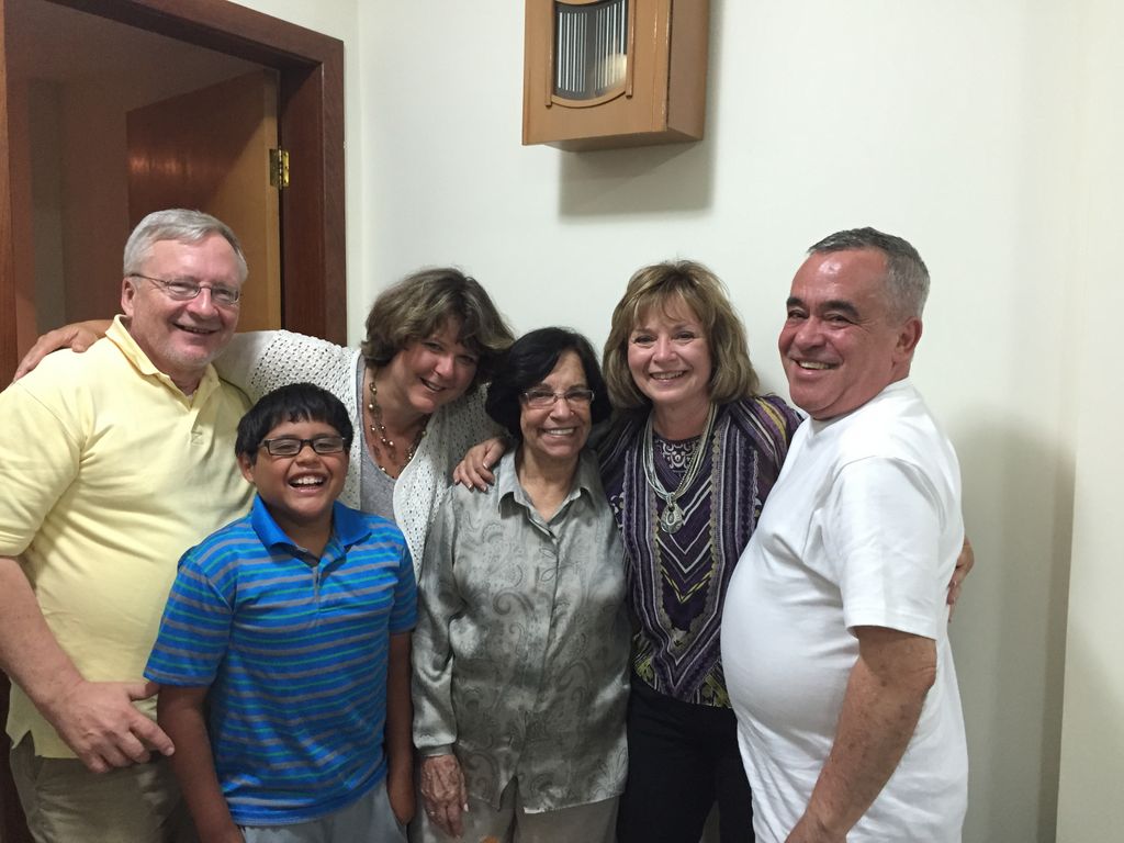 Celebrating Vicentina's 86th with Americans