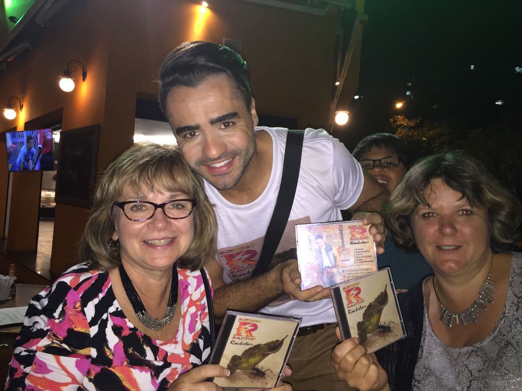 Striving Braziian singer selling his recording