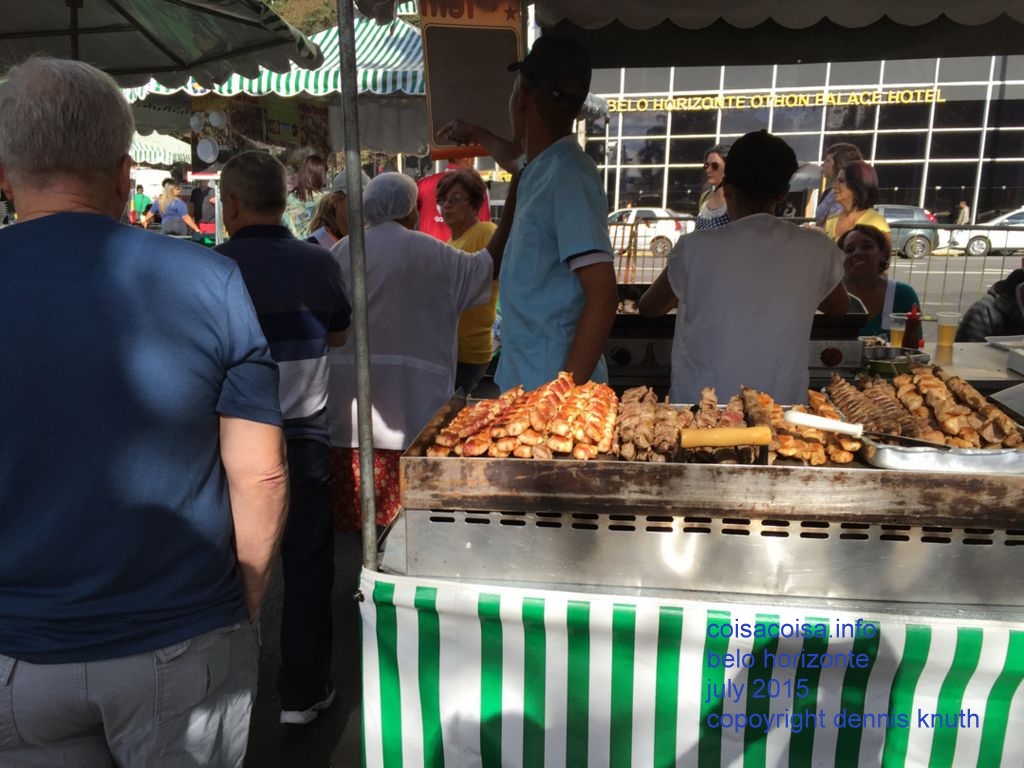 Food vendor at the Street Fair serving Chicken