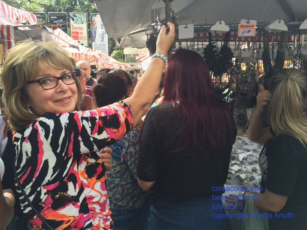 Sharon shops for costume jewelry