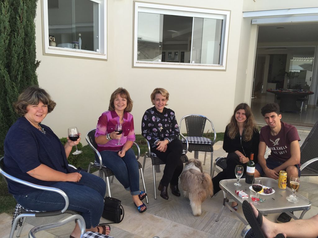 Guests in the back yard