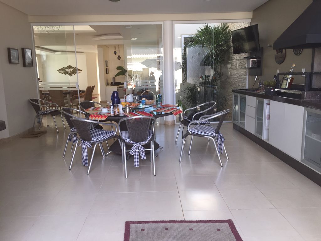 dining and barbecue area