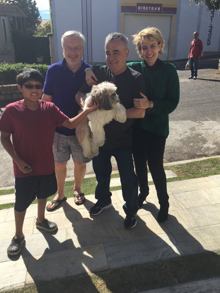 Oliveria friends and a dog