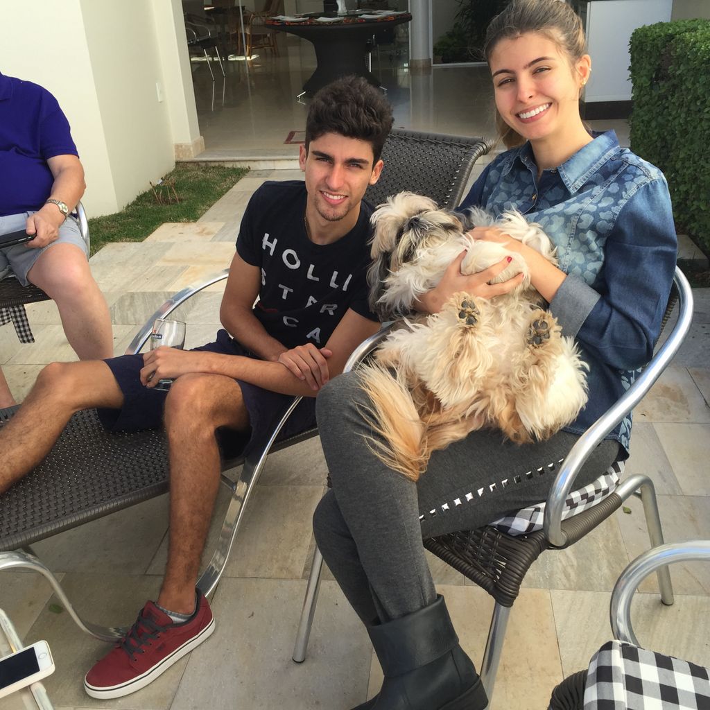 Ariel, Bruna and Freddie the dog