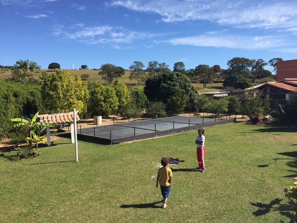 Tennis court and Lawn