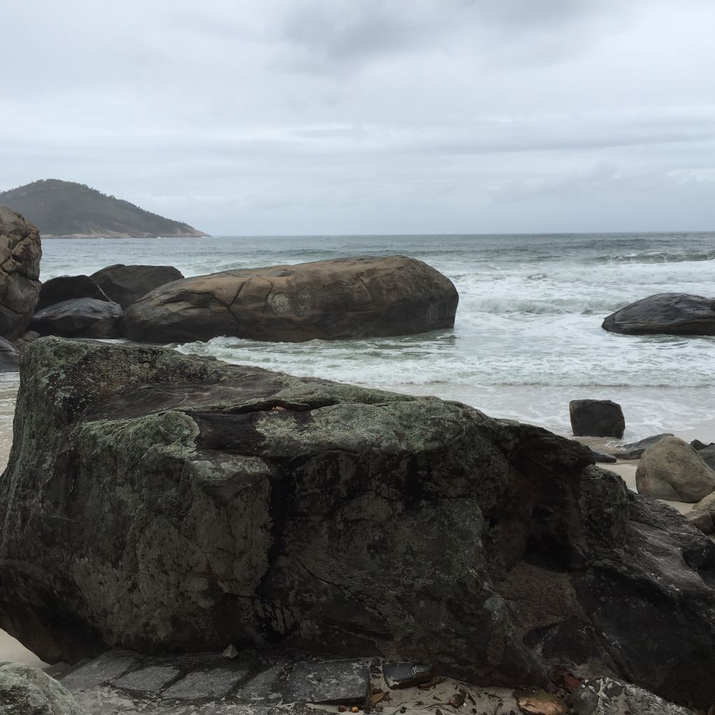 Overlooking the rocks