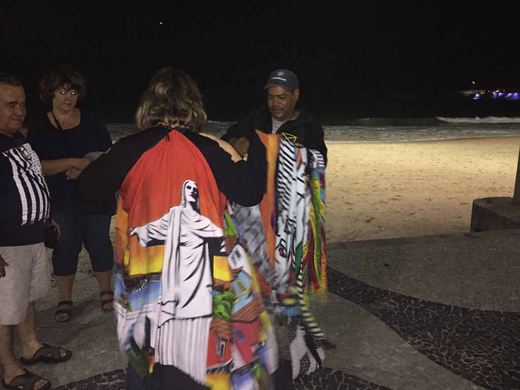 Sharon buys a sarong