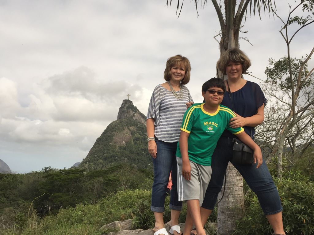 Mid way up the mountain to the Christ