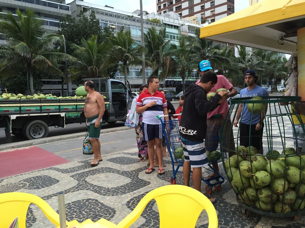 Selling coconut water