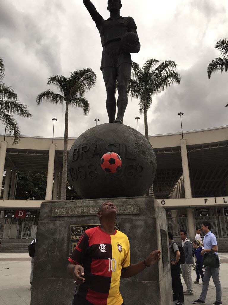 Juggling a soccer ball