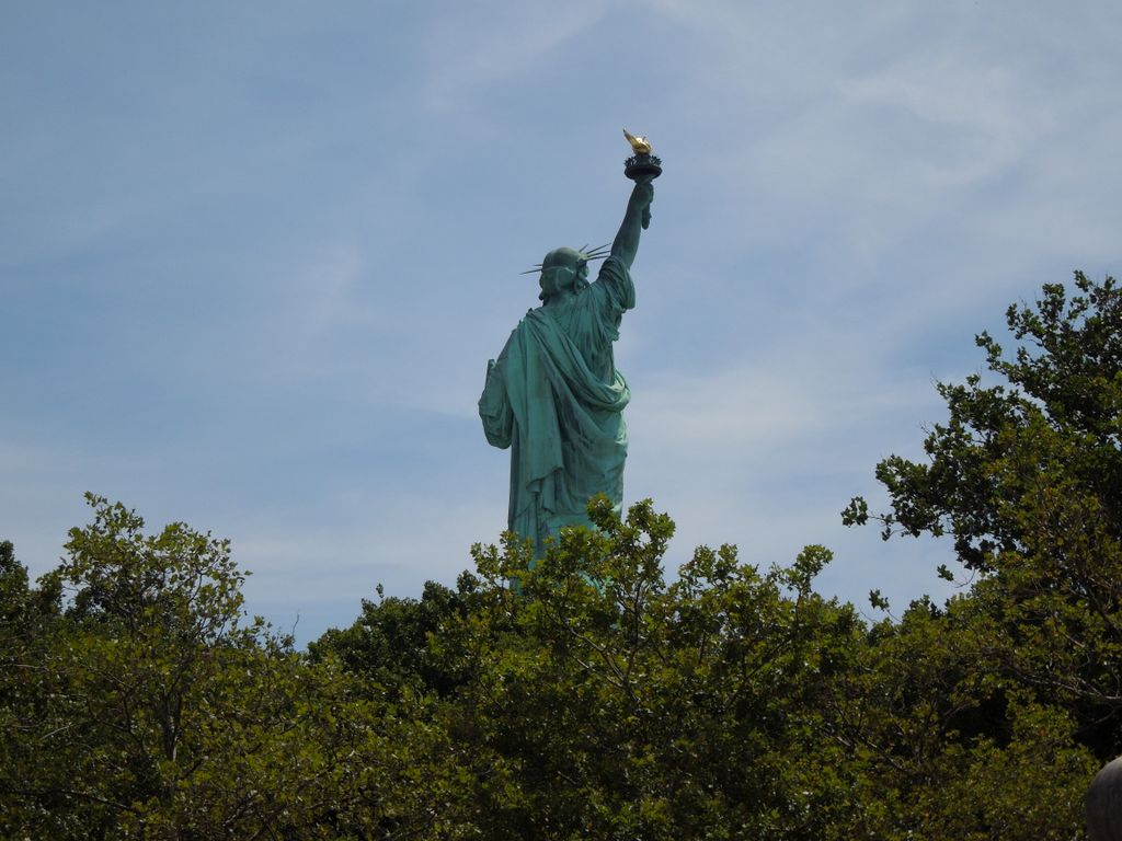 Statue of Liberty view from the back