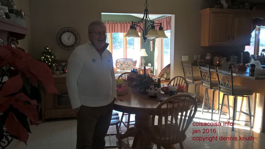 Dennis at the snack table