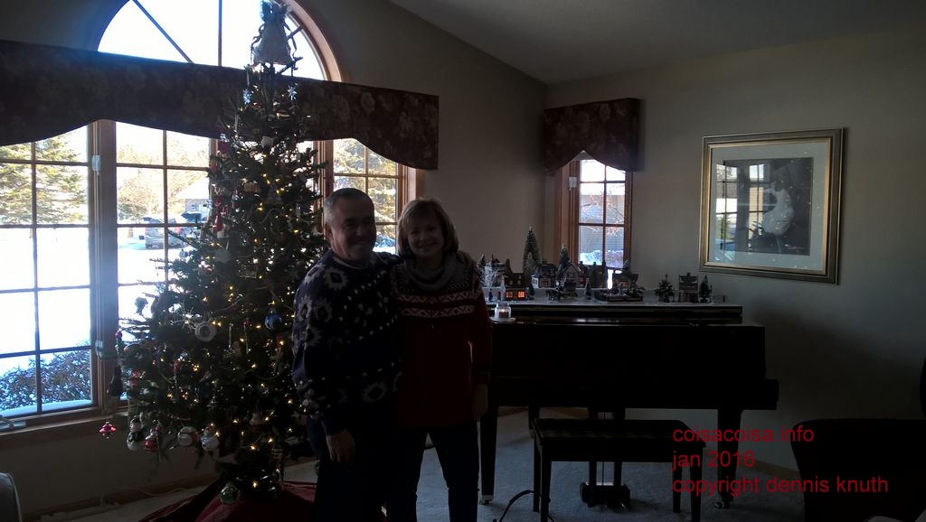 Sharon and Helton in the formal living room