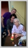 Olga, Dennis and Heloisa at the birthday