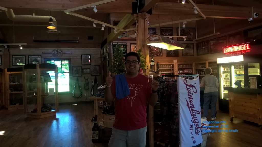 Raphael at the Leinenkugal Brewary