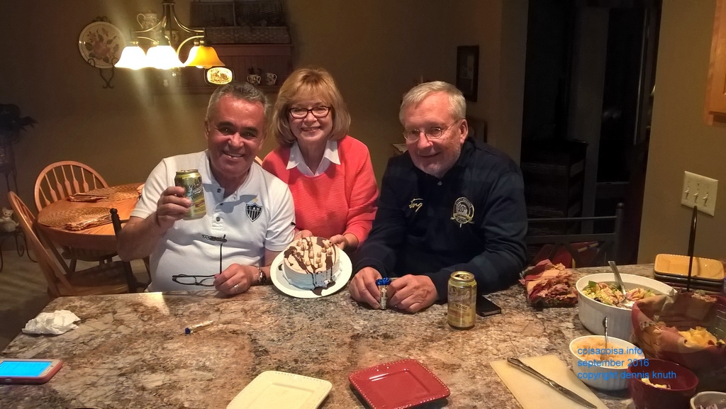 Host Sharon with Helton and Dennis