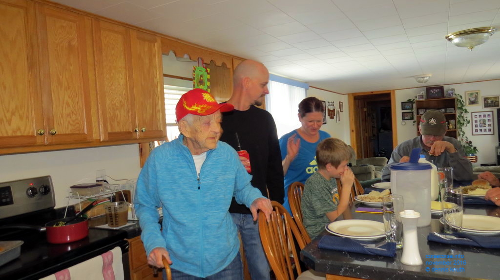 Emogene comes to the Thanksgiving dinner table