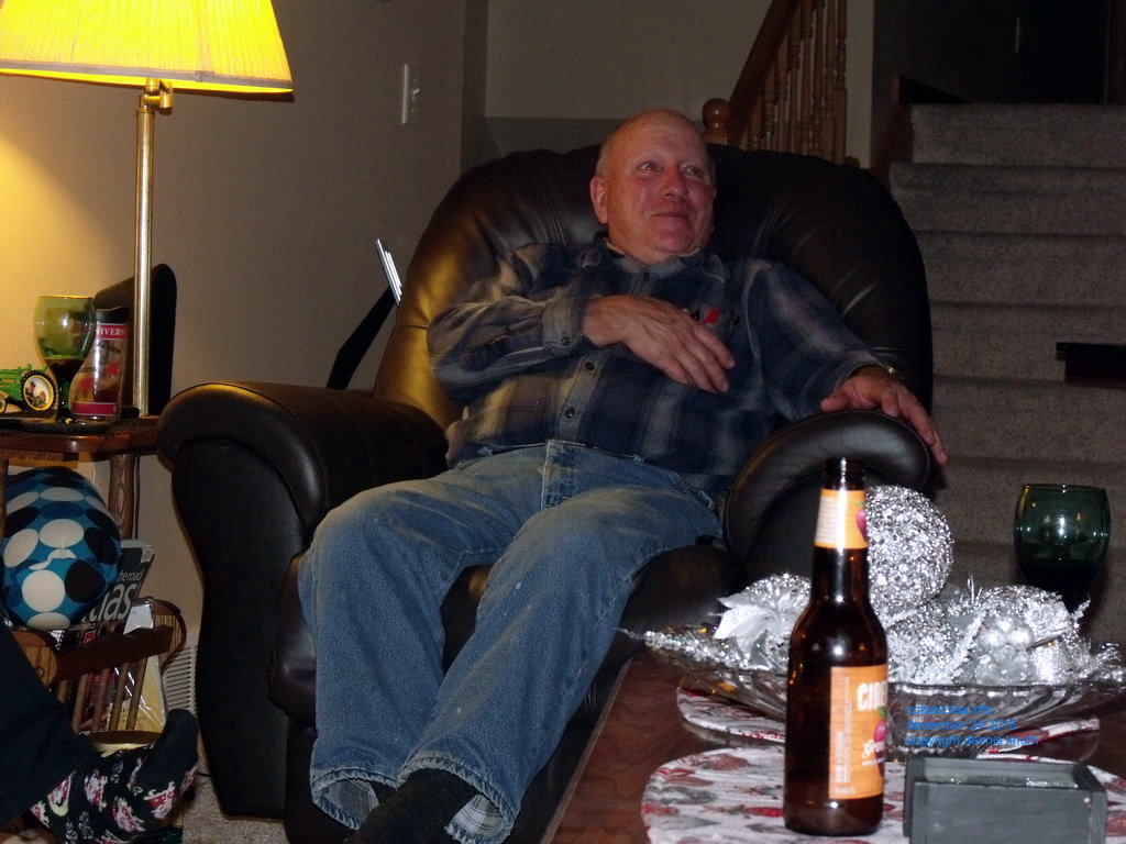 Gary give a smile at Christmas