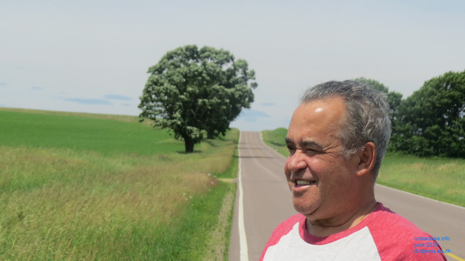 Helton and his favorite Oak Trees