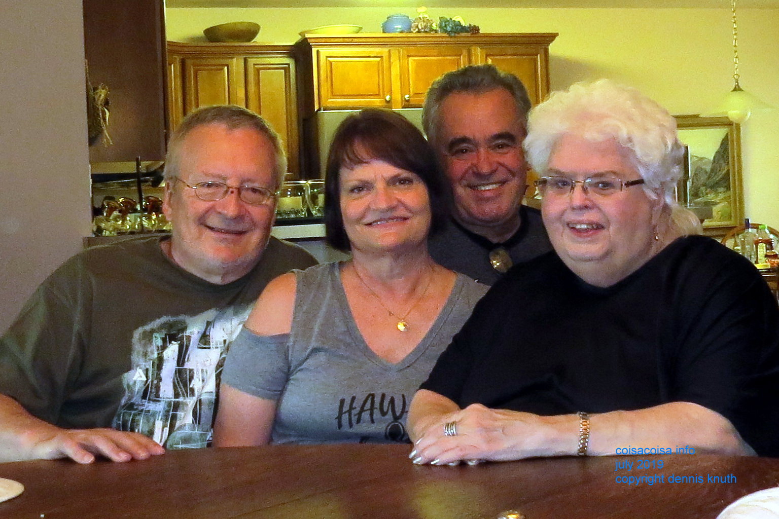 Long time friends around the table