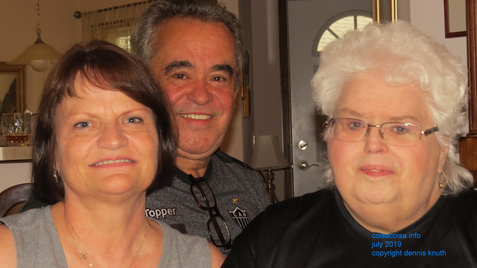 Three friends at Gloria's when there should have been four