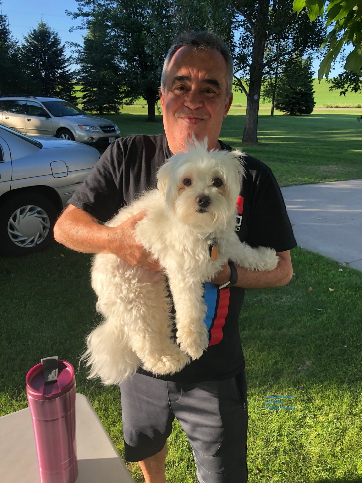 Helton and his new friend Cody