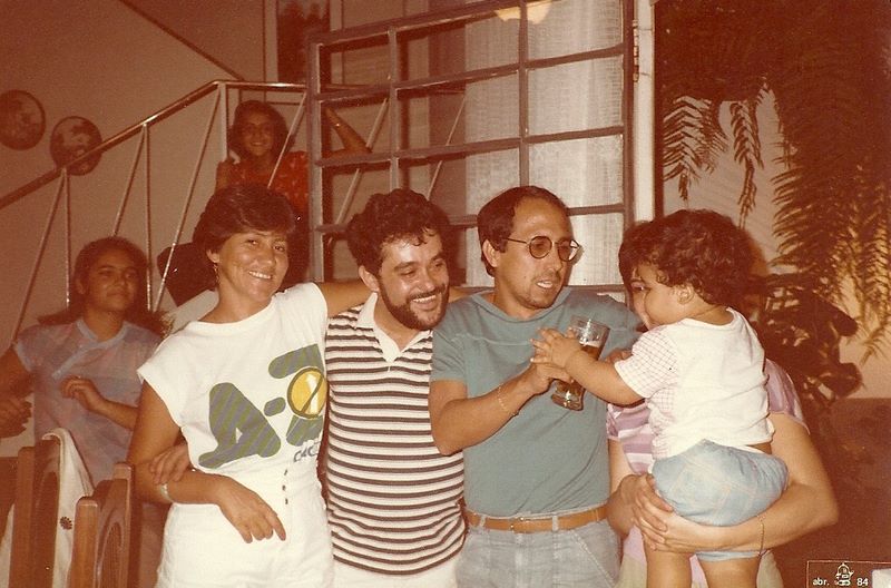 Helton at a wedding party